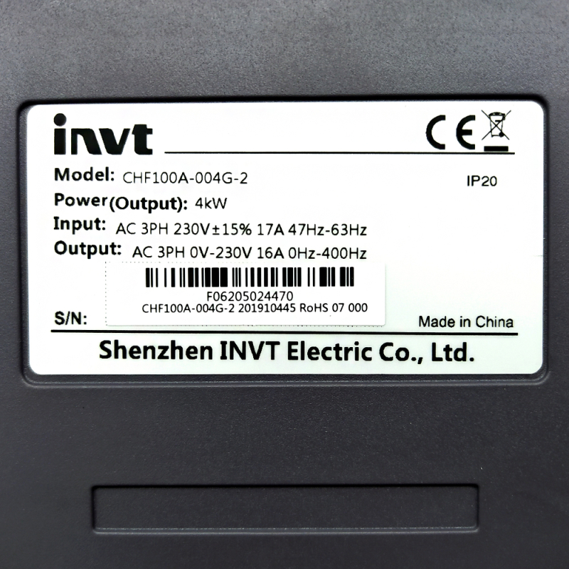 CHF100A-004G-2 Conveyor Motor Inverter 62030010004 Edgebander
