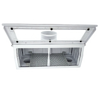 Dust extraction unit for scraper edge banding machines
