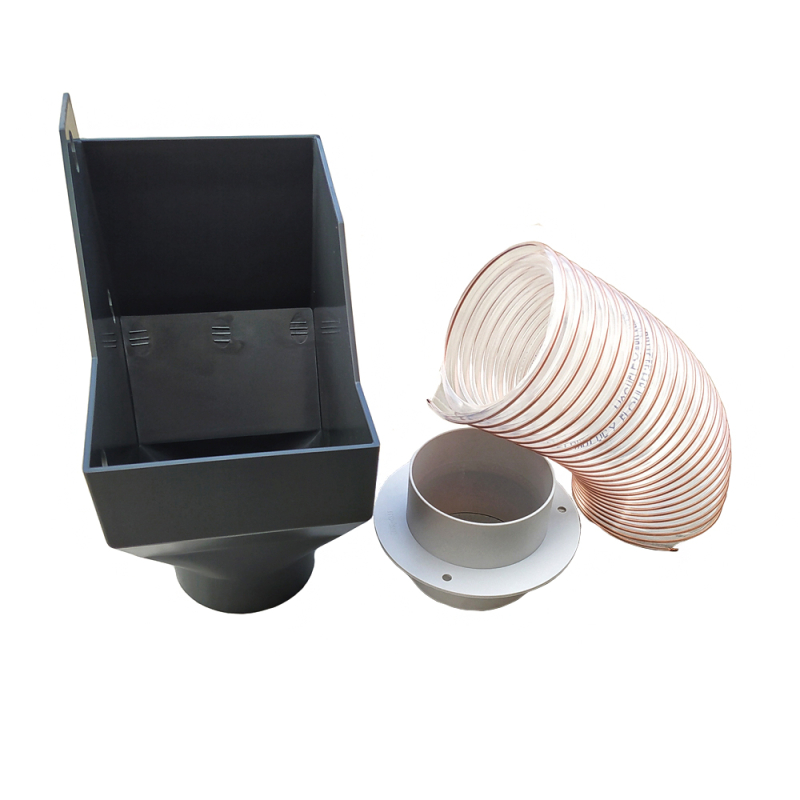 Dust extraction unit for trimming unit of edge banding machines