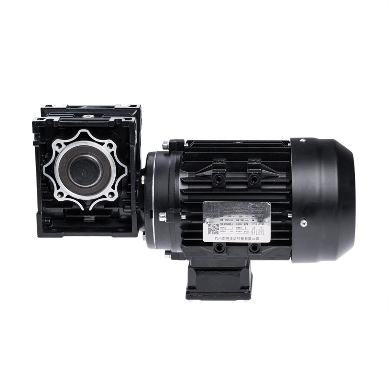 Worm gear motor JRSTD50-15:1-80B14+DS80S4-IEC-0.75KW-B14 for drilling machine