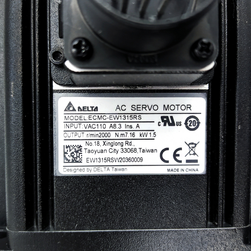 Servo motor DELTA ECMC-EW1315RS for CNC sawing centers