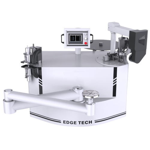 Universal edge banding machine KDT-305MC for PUR/EVA glue with milling unit and vacuum workpiece fixation