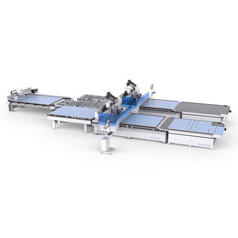 Automatic cutting line based on two machines KN-3710DE
