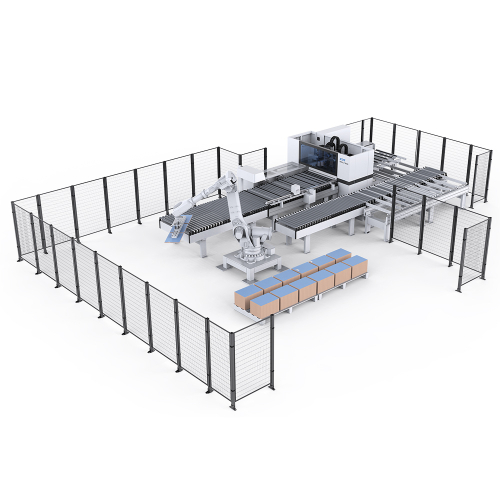 Automated drilling complex based on the KD-612NHSA  machine with robotic loading/unloading
