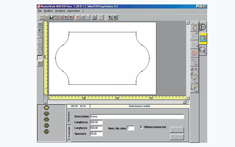 MASTERWORK graphical programming software interface