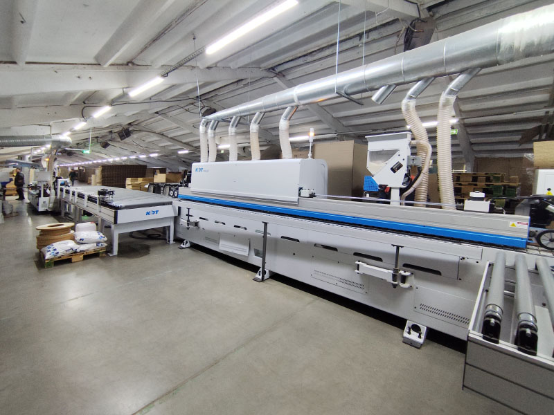 Automated four-side edge-banding station