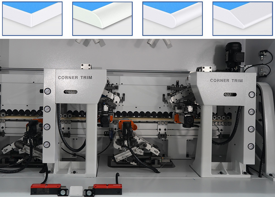 Corner rounding unit