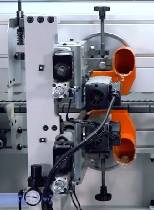 Edge trimming unit