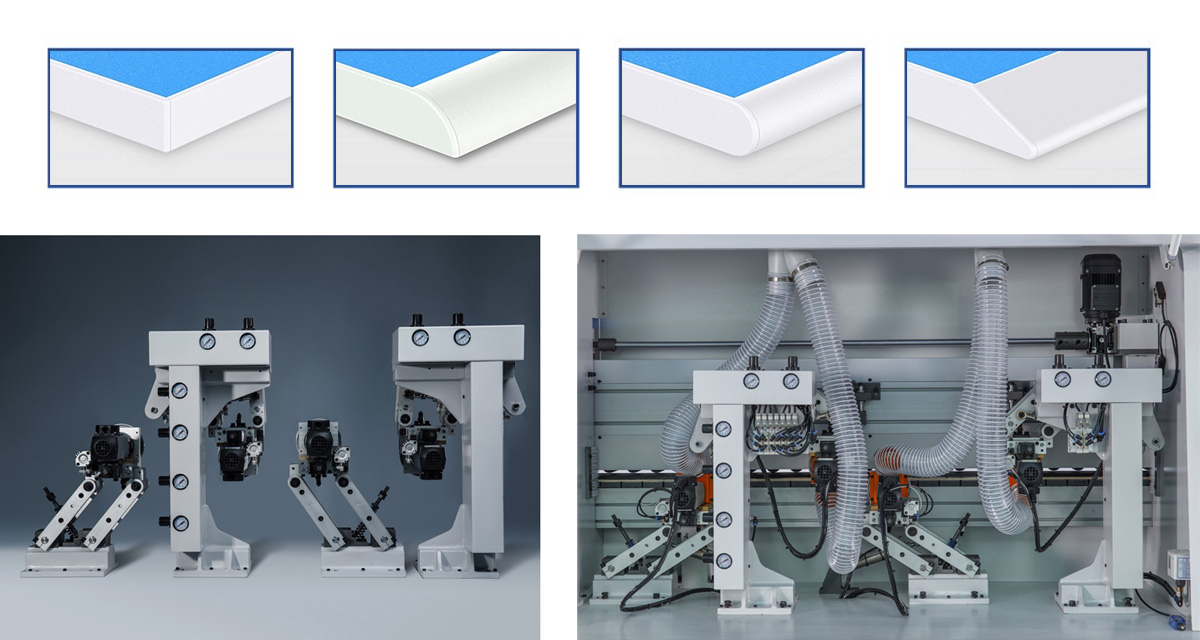 Corner rounding unit