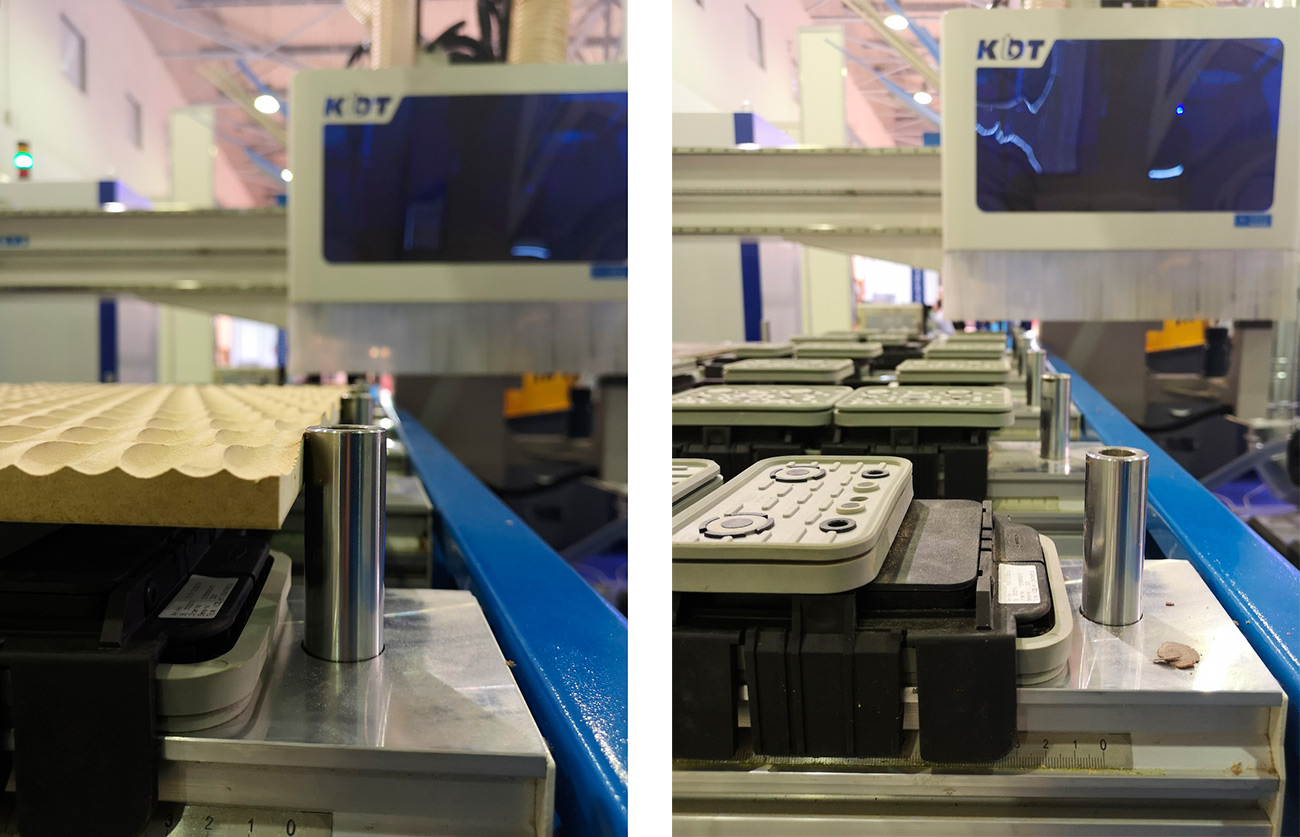 stops and clamping system