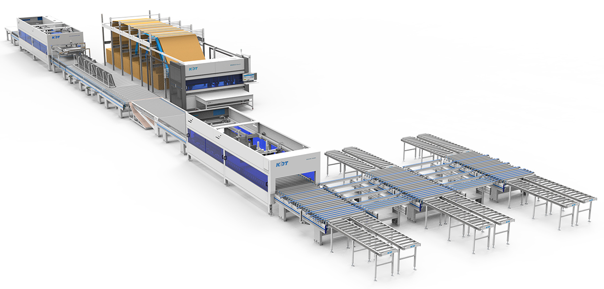 scheme of the packaging line