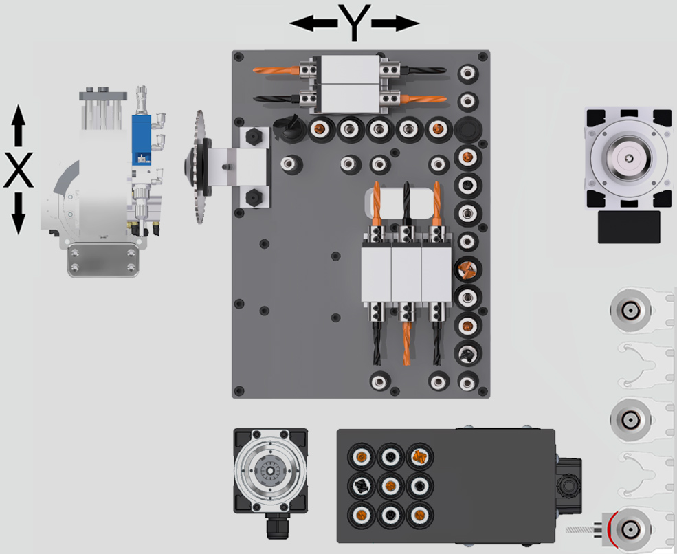 drilling head diagram KDT KD-610XHZ