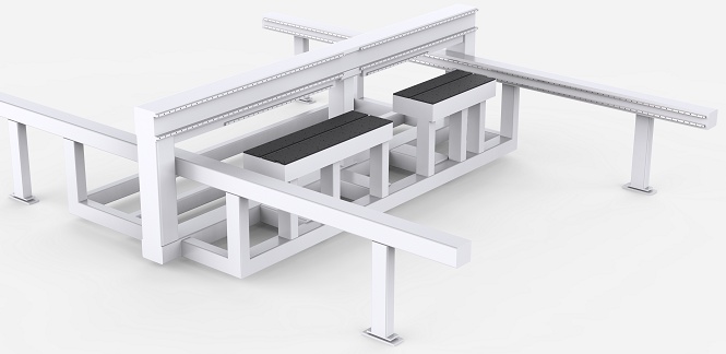 Heavy-duty welded machine frame