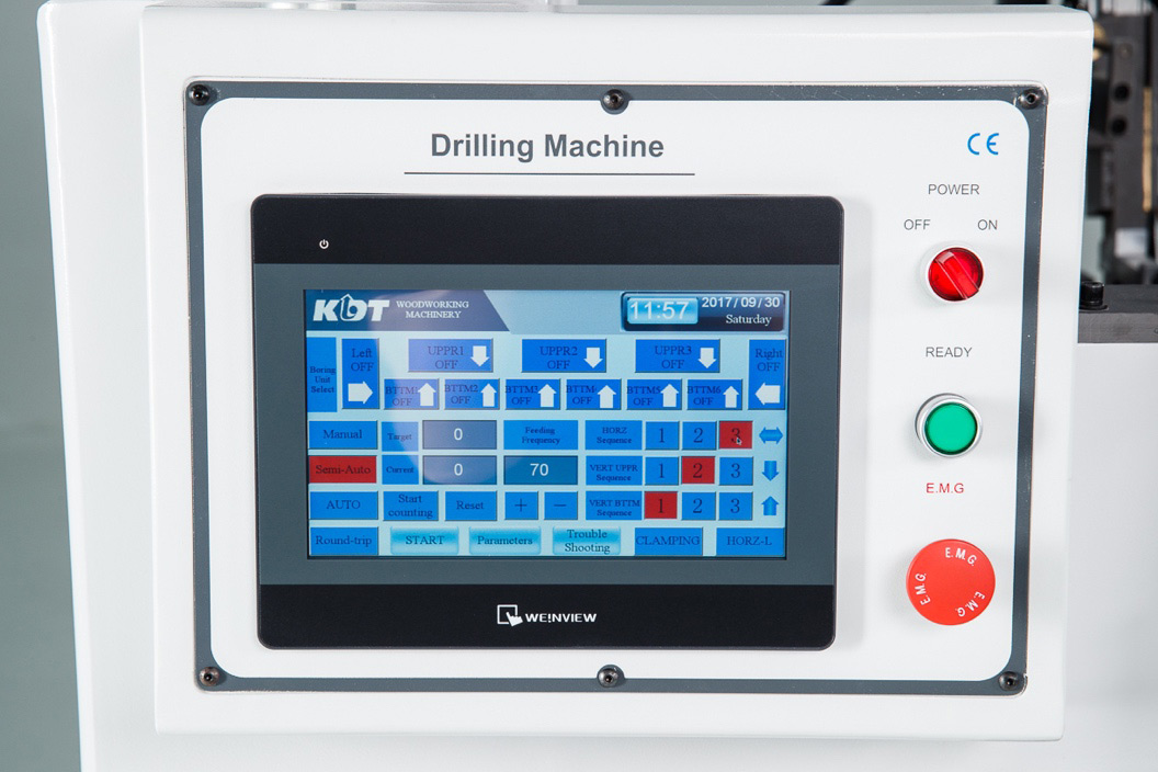 machine control panel