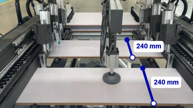 drilling two workpieces at the same time
